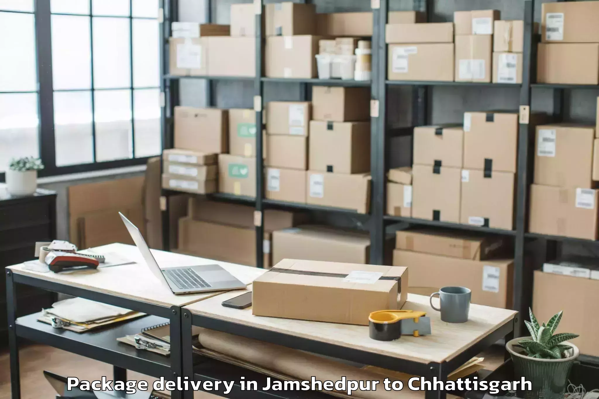 Top Jamshedpur to Gunderdehi Package Delivery Available